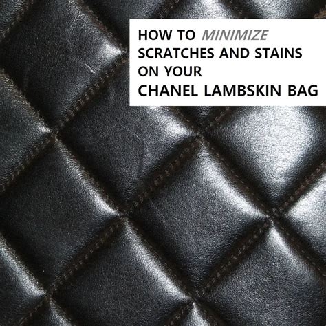 chanel lambskin scratches